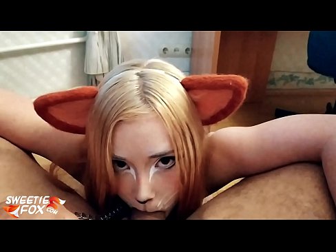 ❤️ Kitsune залгих дик, булэг нь түүний аманд ☑ Зовох видео  манайд ❤